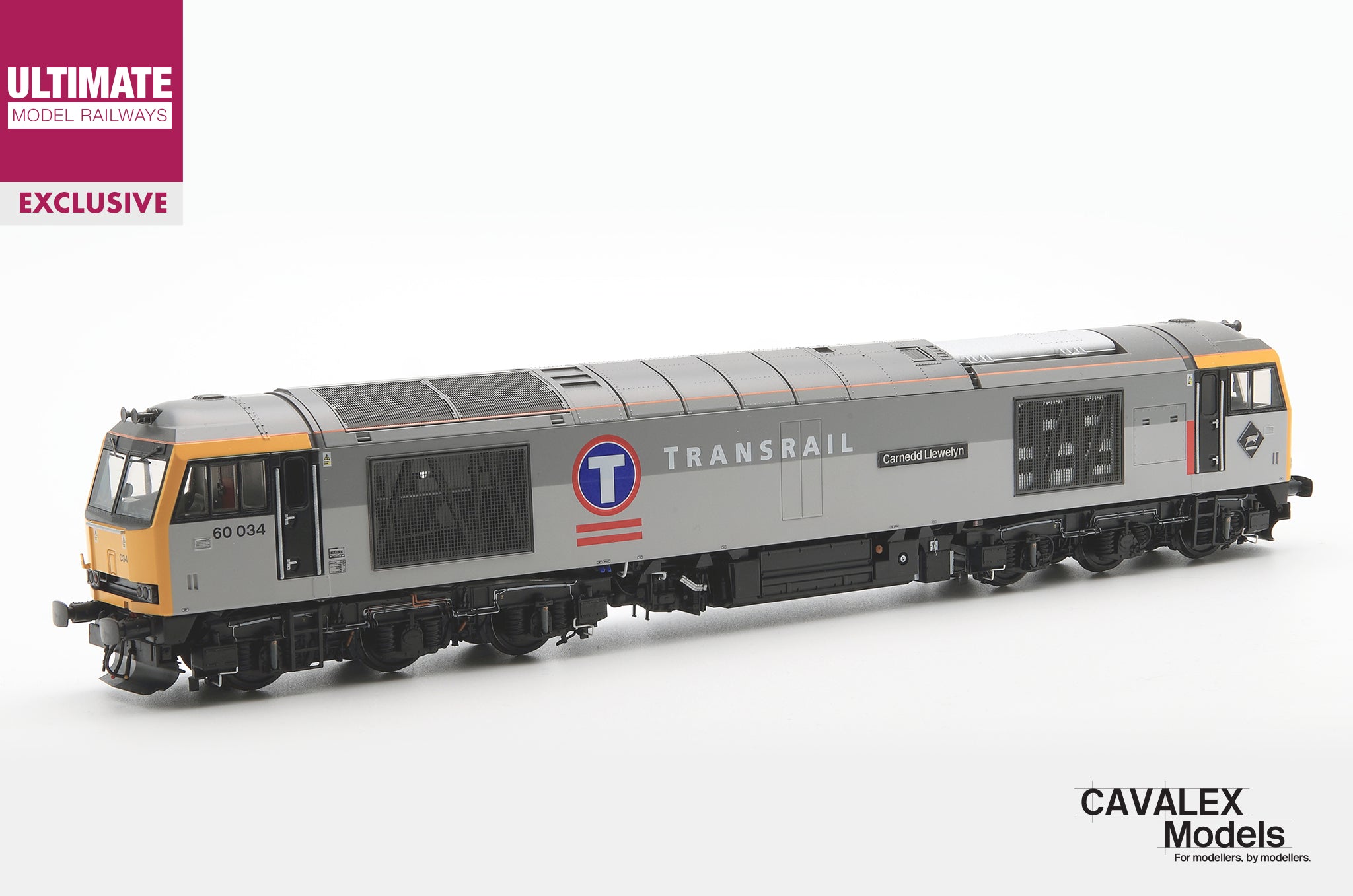Cavalex Class 60 60034 “Carnedd Llewelyn” - Transrail Triple Grey - DCC Sound - EXCLUSIVE