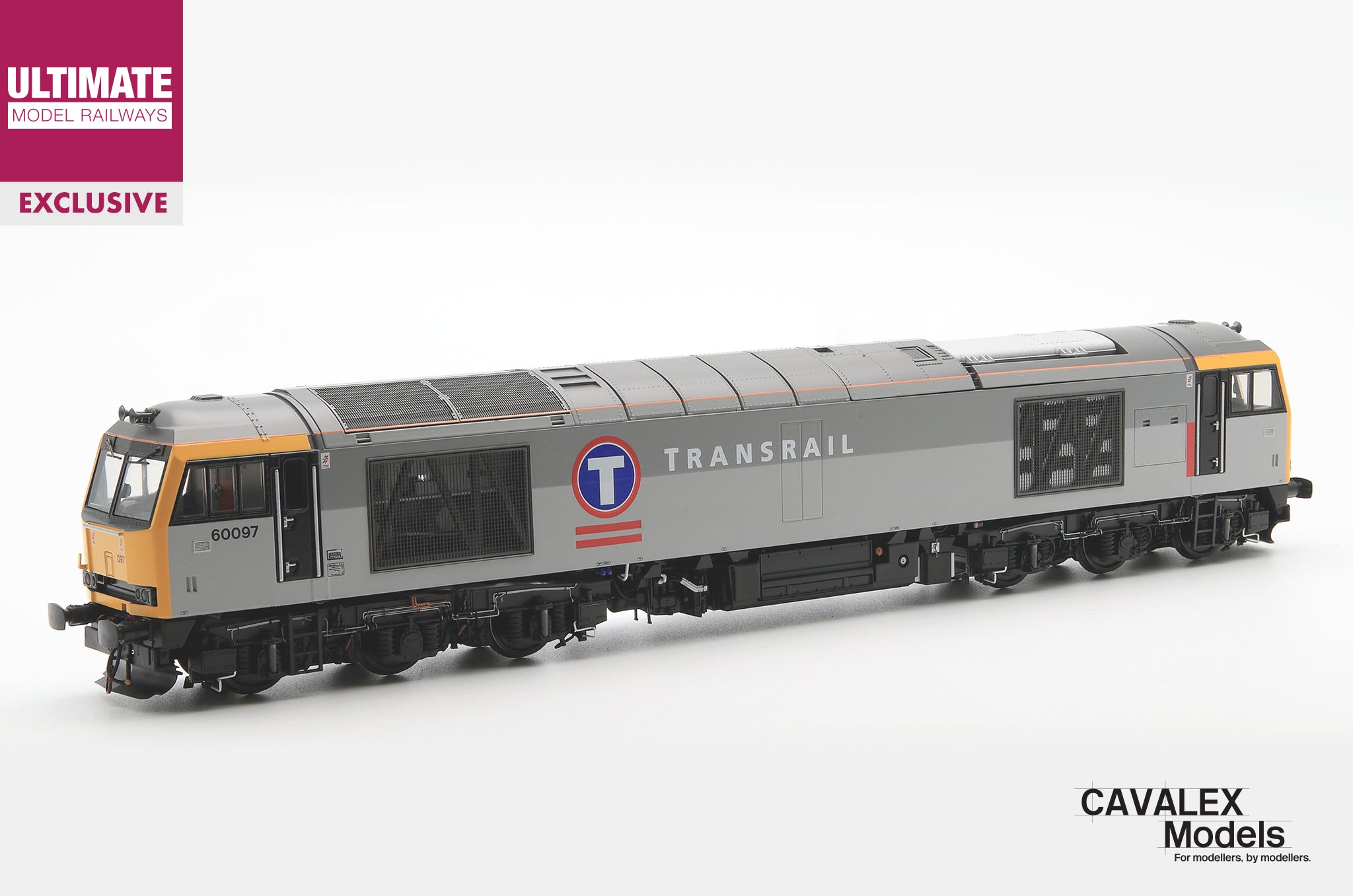 Cavalex Class 60 60097 “Pillar” - Transrail Triple Grey - DCC Ready - EXCLUSIVE
