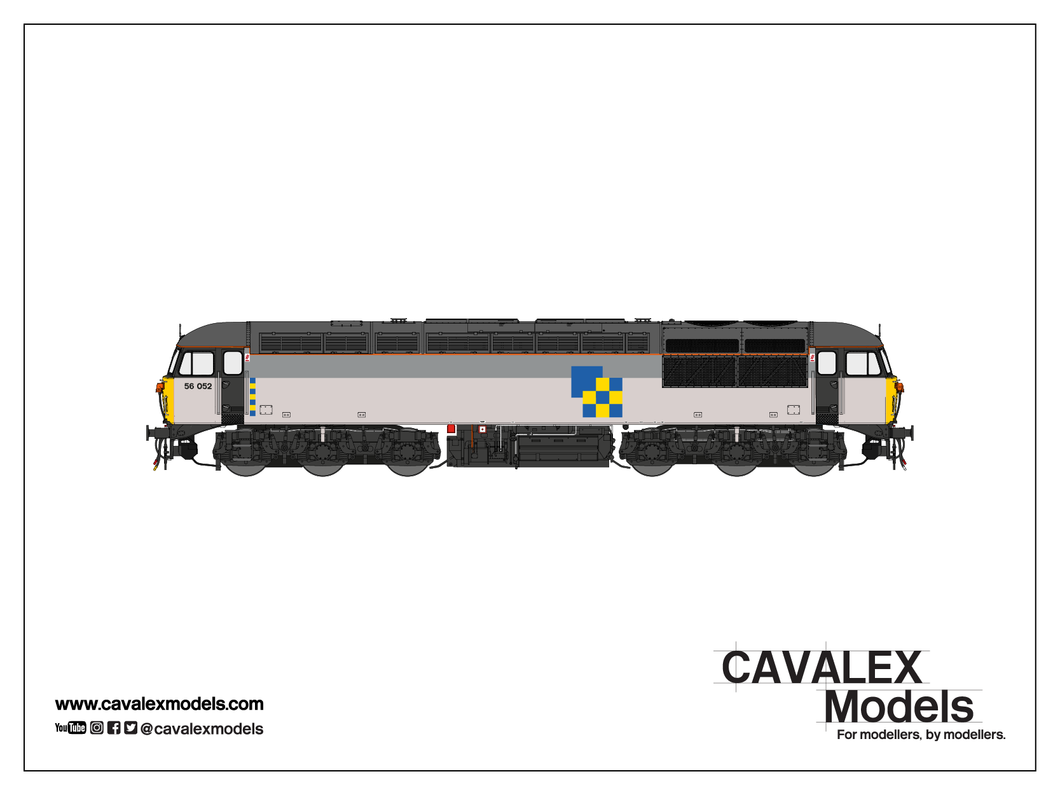 Cavalex Class 56 56052 Triple Grey Construction - Doncaster (S2) - DCC Sound