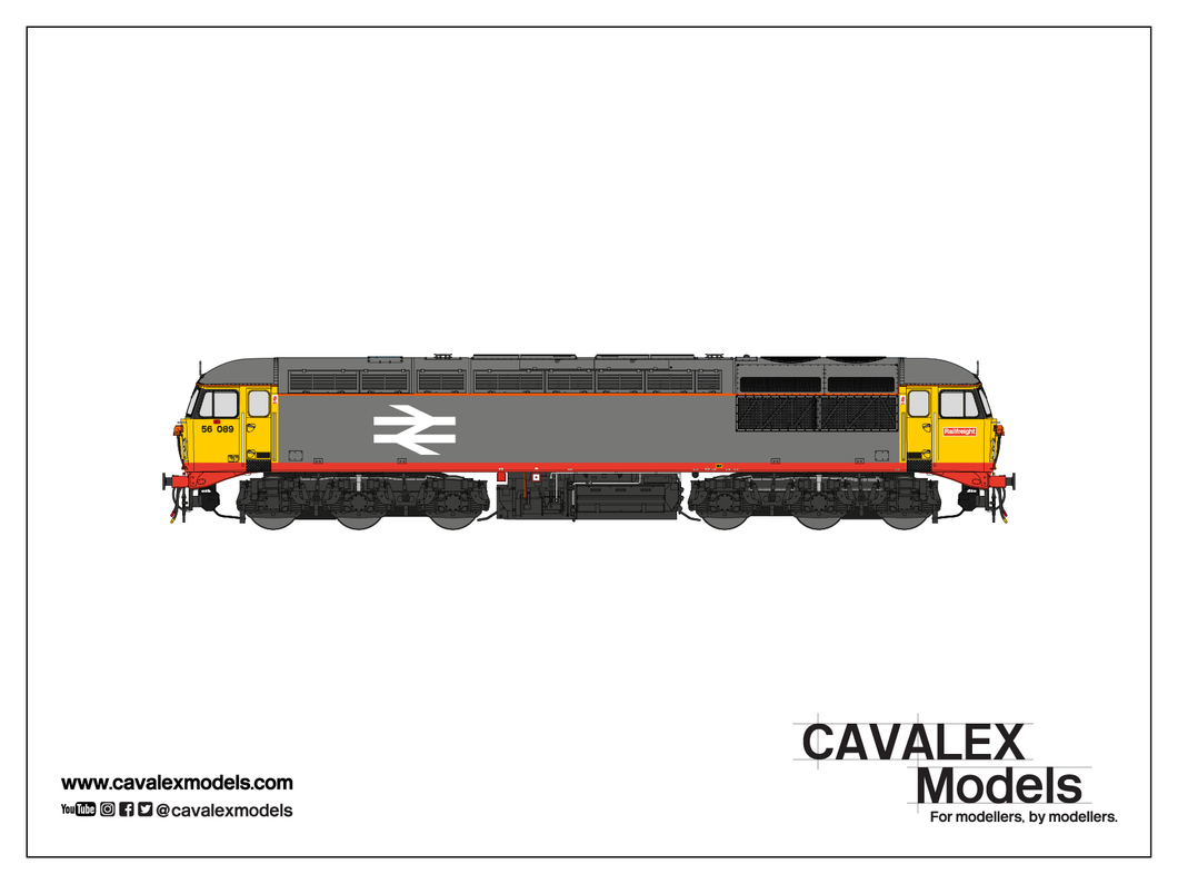 Cavalex Class 56 56089 Red Stripe Railfreight - Doncaster (S3) - DCC Ready