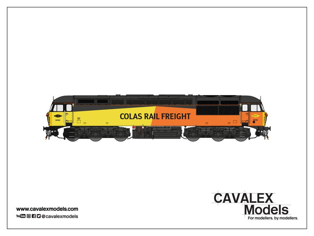 Cavalex Class 56 56105 Colas - Doncaster (S3) - DCC Ready