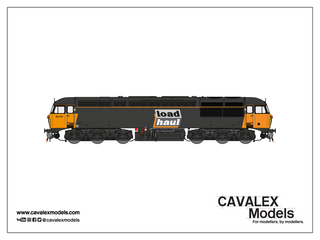 Cavalex Class 56 56107 Loadhaul - Doncaster (S3) - DCC Ready