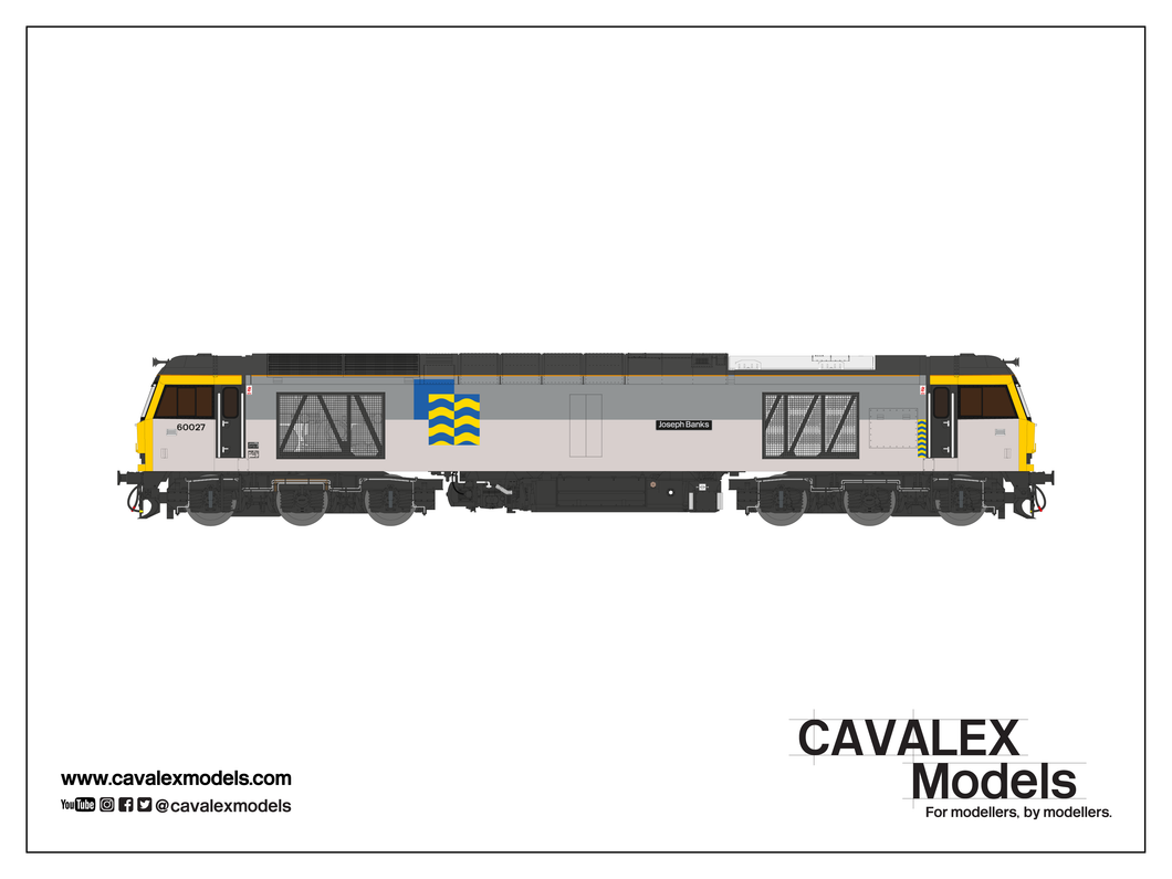 Cavalex Class 60 60027 - “Joseph Banks” - Petroleum Sector - DCC Ready