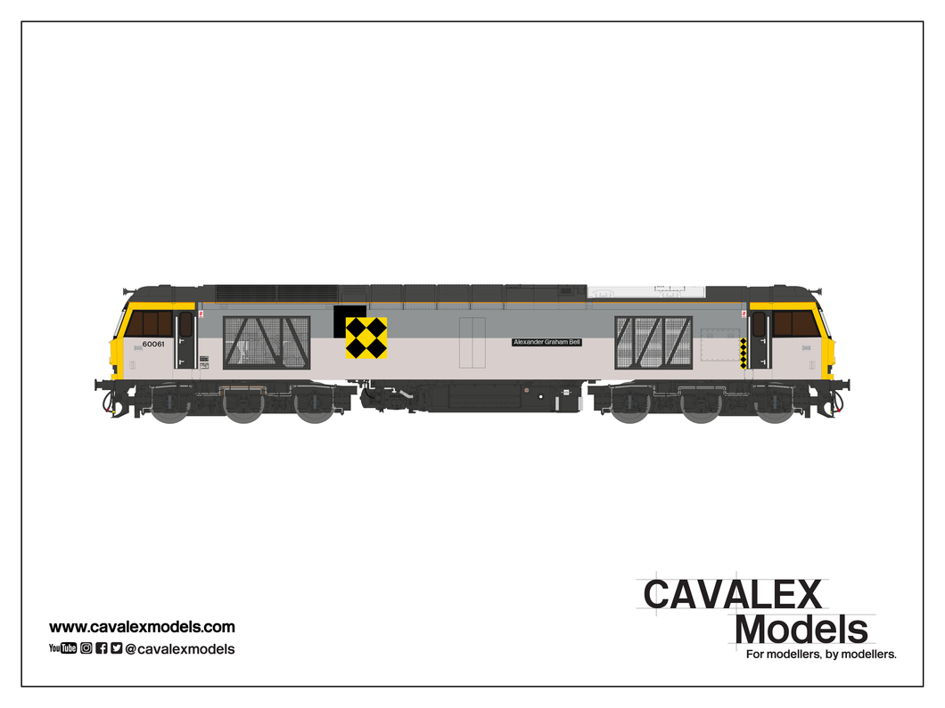 Cavalex Class 60 60061 “Alexander Graham Bell” - Coal Sector - DCC Sound