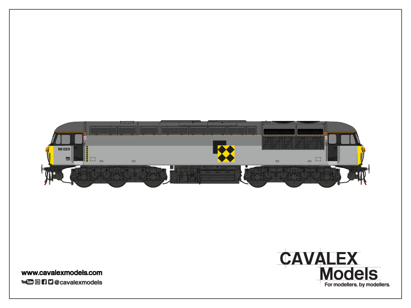Cavalex Class 56 56023 Triple Grey Coal Sector (Romanian)