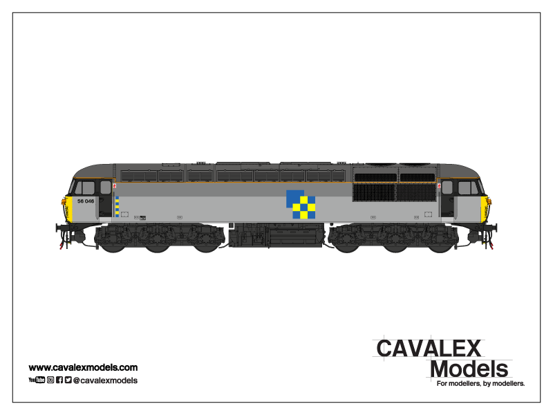 Cavalex Class 56 56046 Triple Grey Construction Sector (Doncaster)