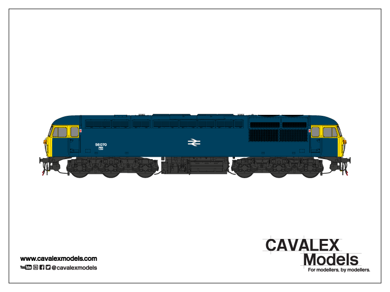 Cavalex Class 56 56070 BR Blue (Doncaster)