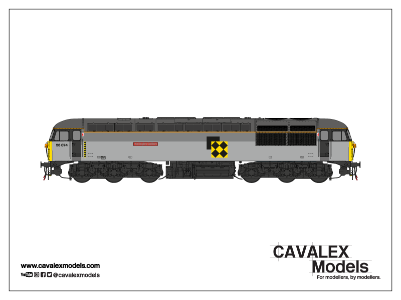 Cavalex Class 56 56074 Triple Grey Coal Sector - “Kellingley Colliery” (Doncaster)